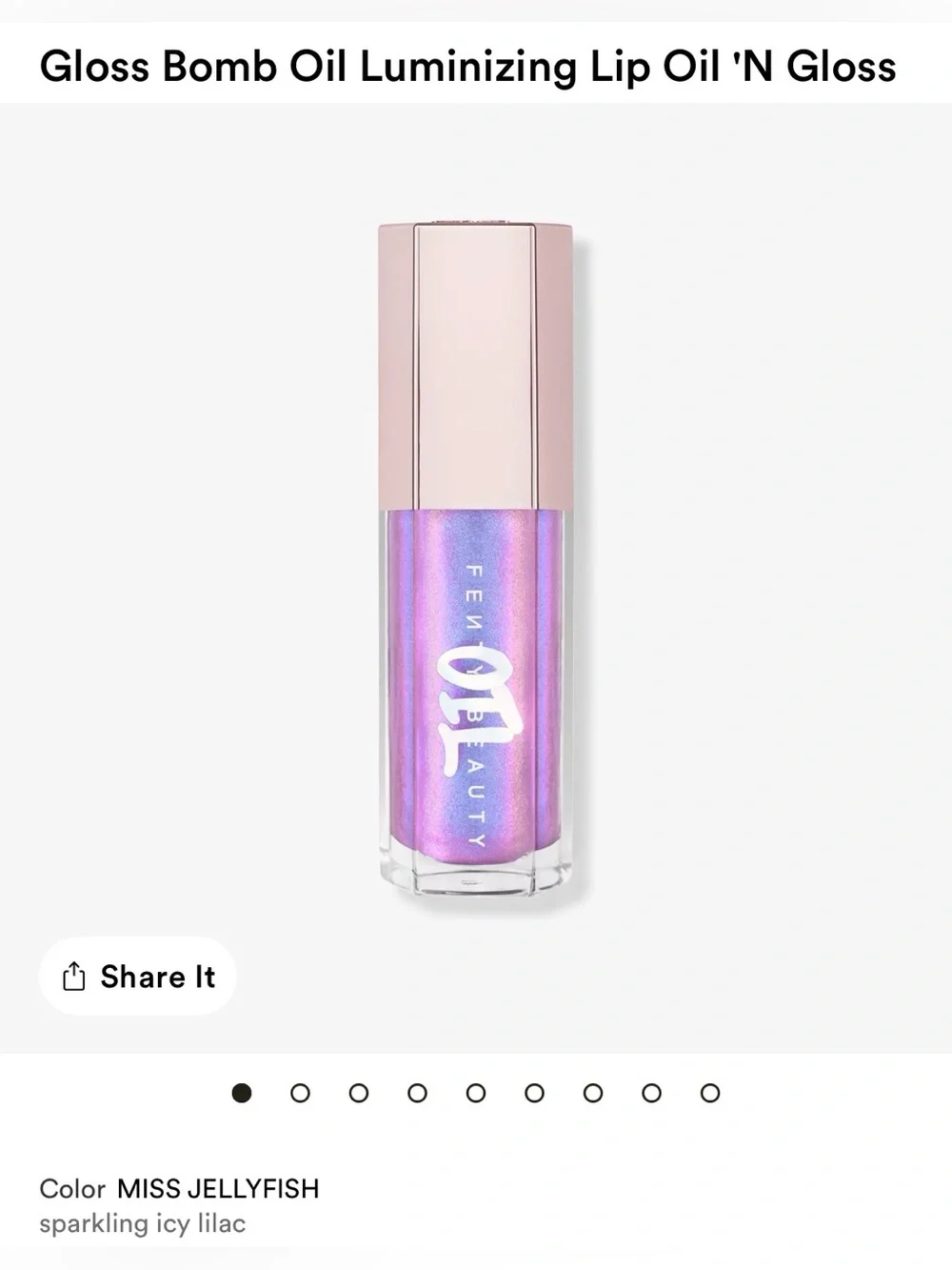 Set of 3 Fenty Beauty Gloss Bomb, Heat & Oil